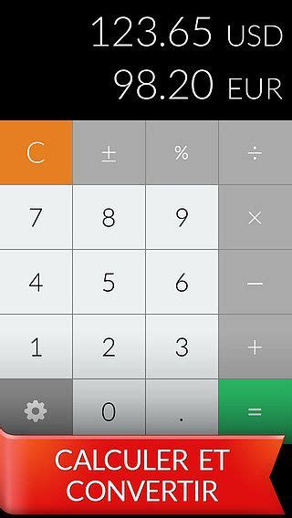 calculatrice convertisseur de monnaie.